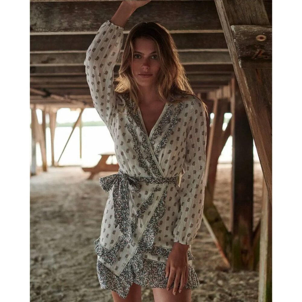 Veronica Beard Kierra Wrap Mini Dress